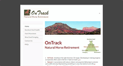 Desktop Screenshot of ontracknaturalhorseretirement.com